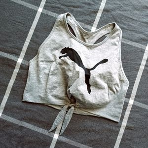 Puma grey sports bra
